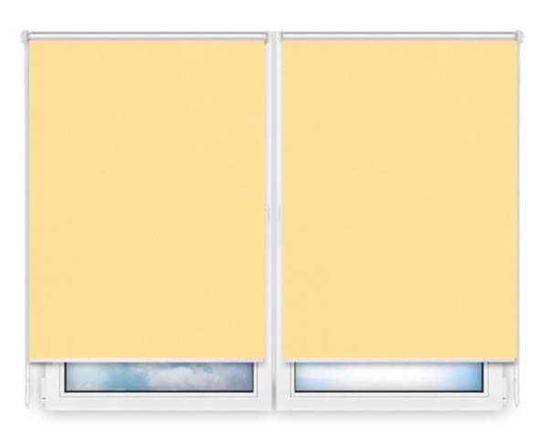 Рулонные шторы Мини Карина-блэкаут-светло-желтый цена. Купить в «Мастерская Жалюзи»
